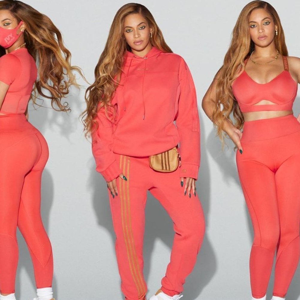 NWT IVY PARK x adidas Drop 2 Coral Joggers - S